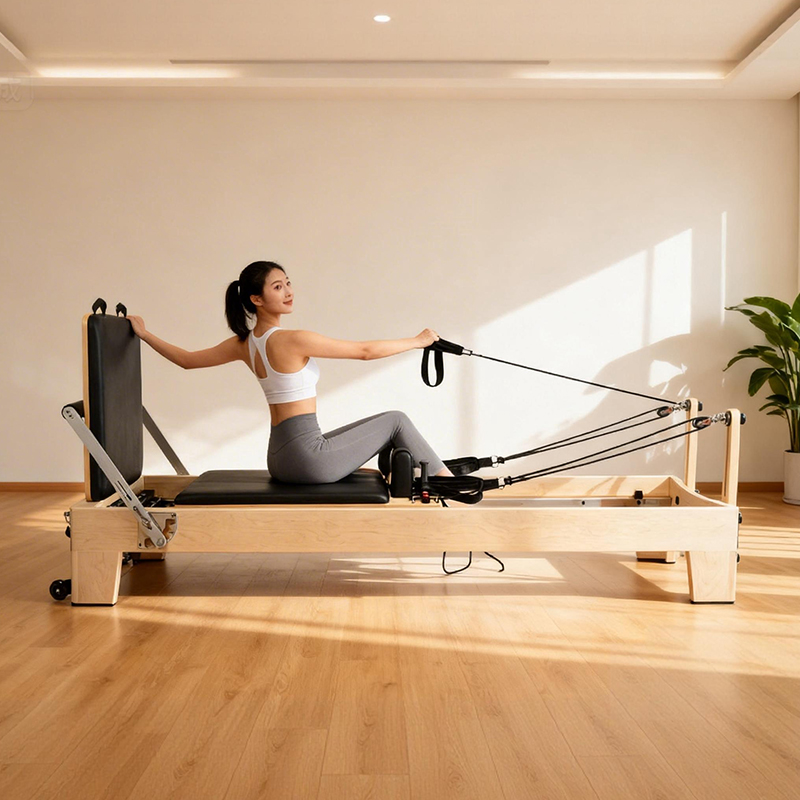 Yoga Fitness Health - Reformer Pilates Portatile Regolabile in Acero
