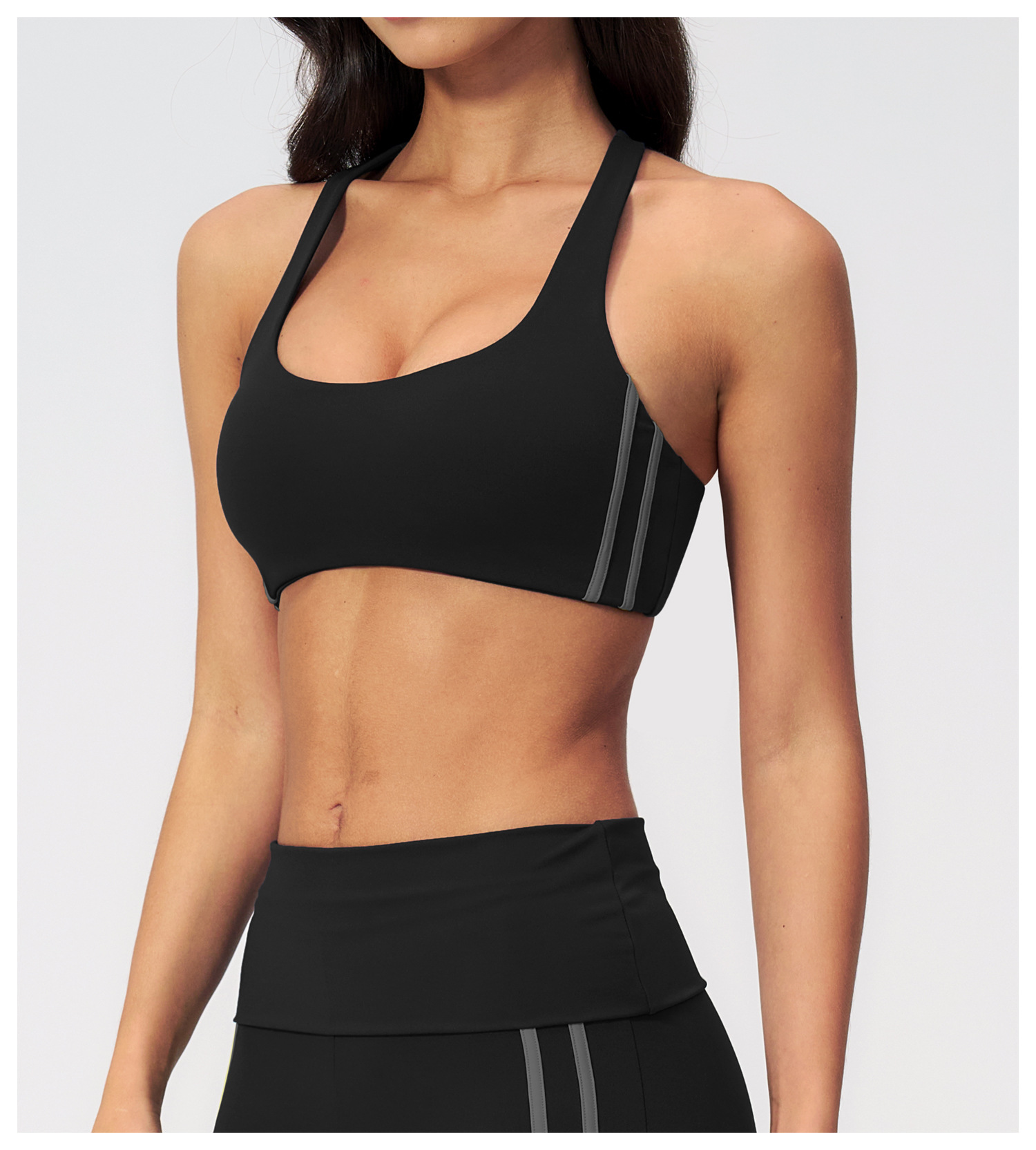 Yoga Fitness Up - Reggiseni sportivi da palestra con spalline