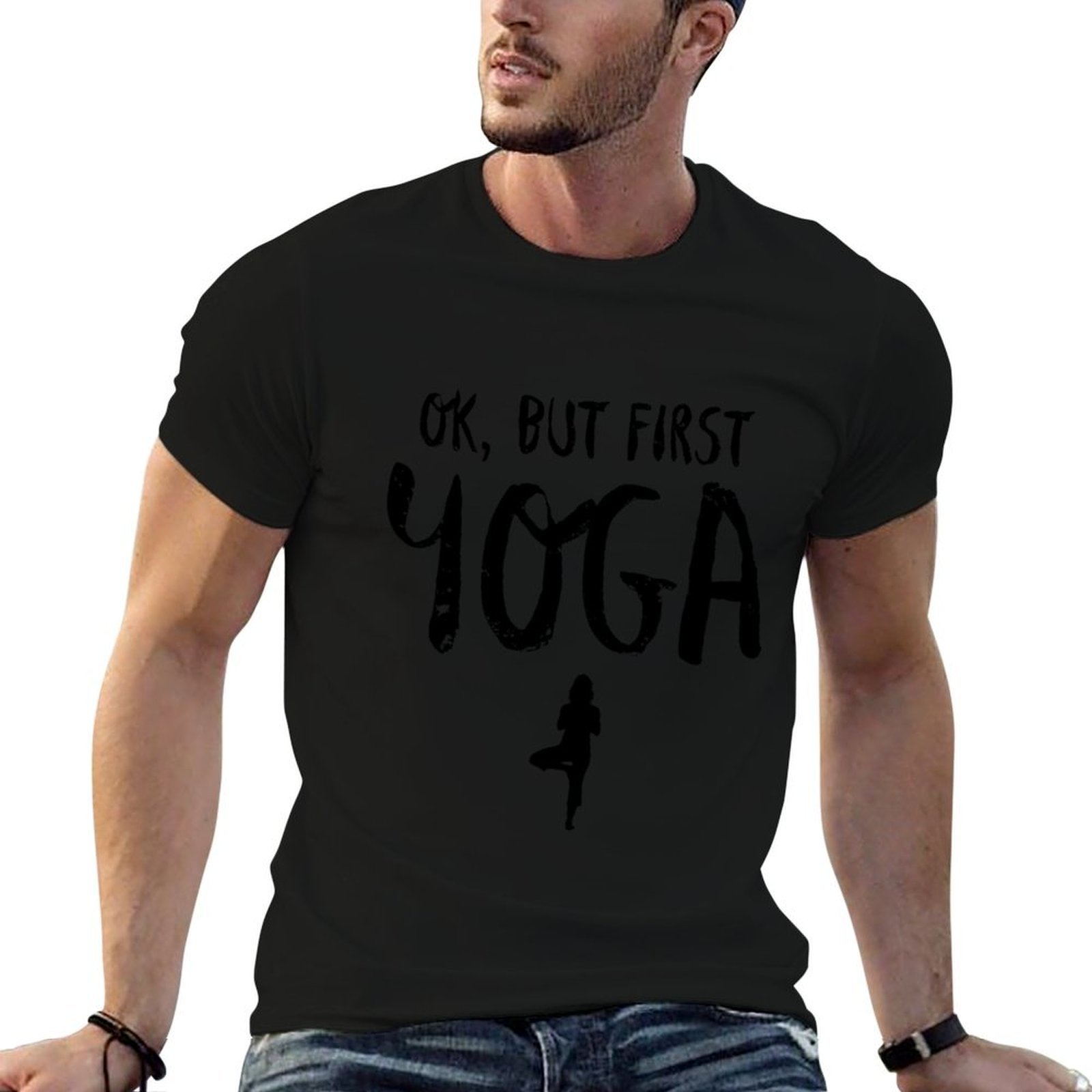 Yoga In Fitness First - Ok, ma prima: maglietta divertente per