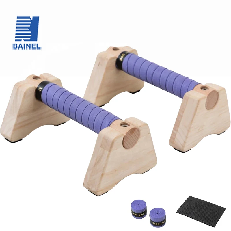 Push Up Board - Supporto per flessioni in legno Maniglie