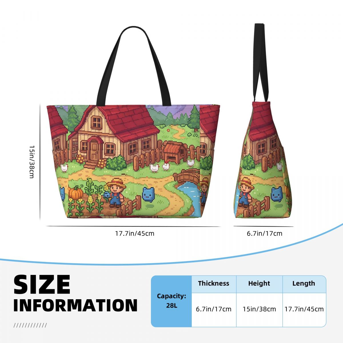 Borsa tote da spiaggia Stardew - Yoga Fitness Video recensione e prezzo