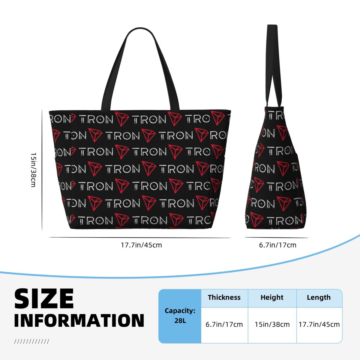 Borsa tote da spiaggia con log - Yoga Fitness Trx recensione e prezzo