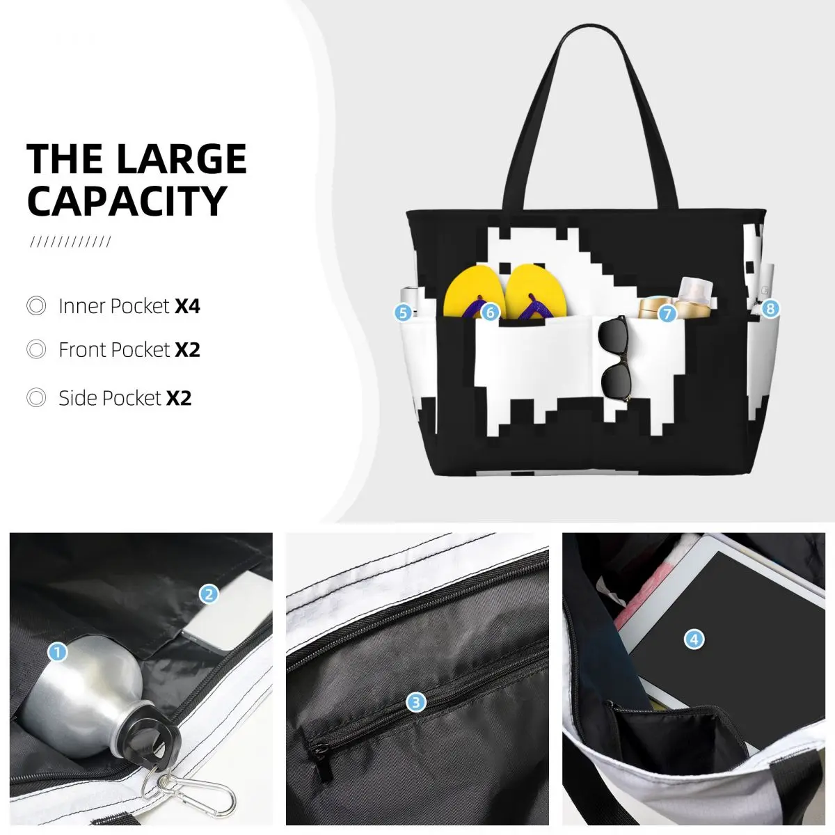 Borsa tote grande da donna per - Yoga Fitness Video recensione e prezzo